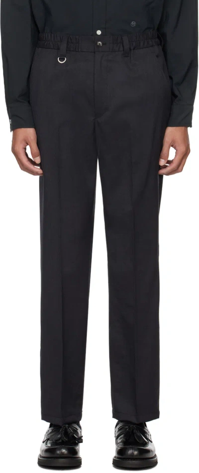 Sophnet Gray Standard Easy Trousers In Charcoal Gray