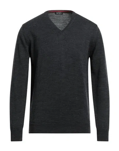 Sopi Man Sweater Steel Grey Size 46 Wool