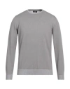 Sopi Man Sweater Grey Size 42 Cotton In Grey