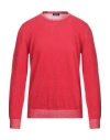 Sopi Man Sweater Red Size 40 Cotton In Red