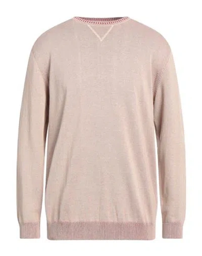 Sopi Man Sweater Sand Size 44 Cotton In Beige