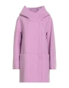 Sopi Woman Coat Lilac Size 12 Polyester In Purple