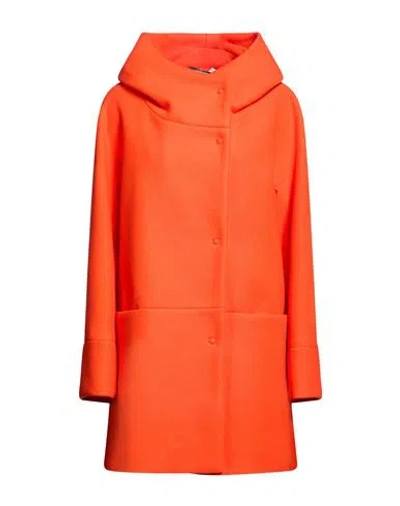 Sopi Woman Coat Orange Size 8 Polyester