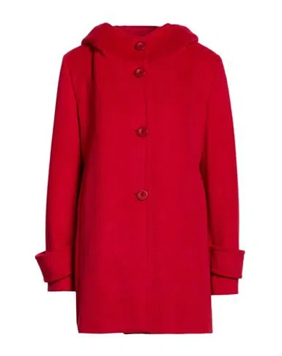 Sopi Woman Coat Red Size 12 Polyester