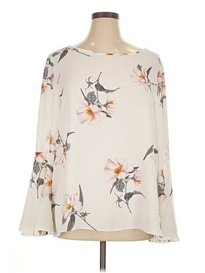 Pre-owned Soprano Long Sleeve Blouse In Ivory