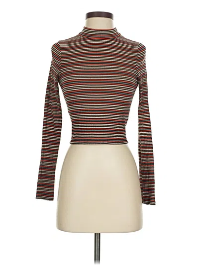 Pre-owned Soprano Long Sleeve Turtleneck In Brown