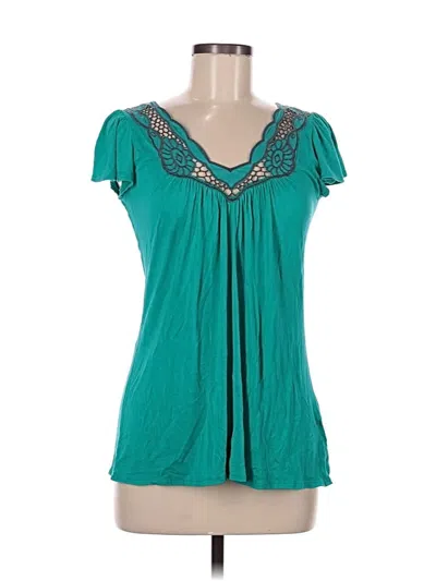 Pre-owned Soprano Short Sleeve Blouse In Blue