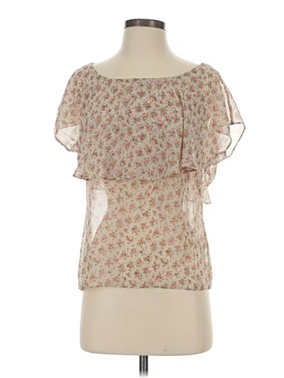 Pre-owned Soprano Short Sleeve Blouse In White