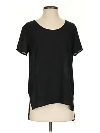 Pre-owned Soprano Short Sleeve Top Black Scoop Neck Tops