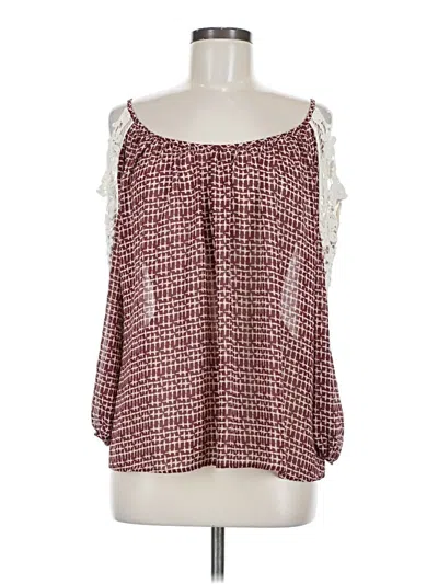 Pre-owned Soprano Sleeveless Blouse In Burgundy