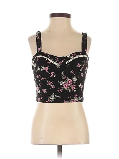 Pre-owned Soprano Sleeveless Top Black Sweetheart Neckline Tops