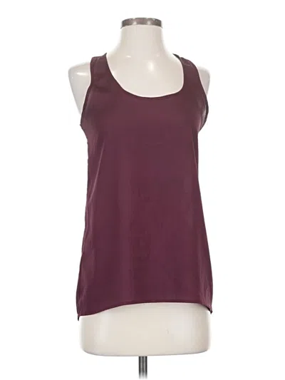 Pre-owned Soprano Sleeveless Top Burgundy Scoop Neck Tops