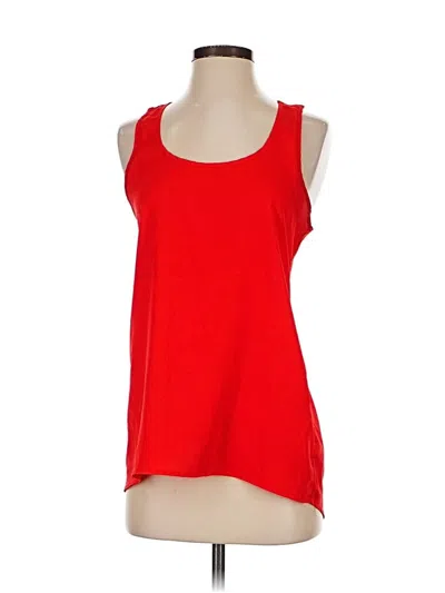 Pre-owned Soprano Sleeveless Top Red Scoop Neck Tops