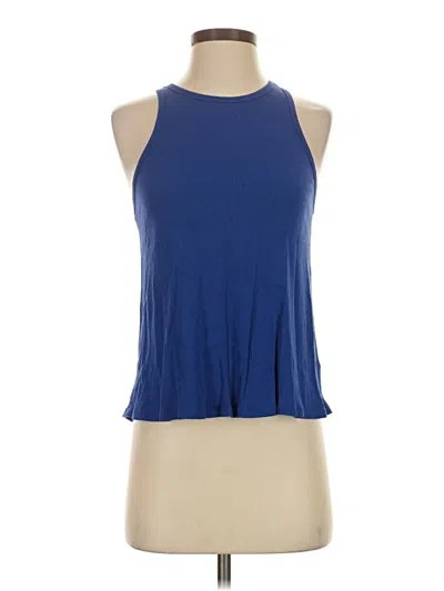 Pre-owned Soprano Tank Top Blue Halter Neckline Tops