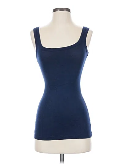 Pre-owned Soprano Tank Top Blue Strapless Neckline Tops