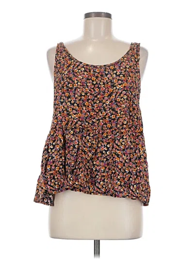 Pre-owned Soprano Tank Top Brown Strapless Neckline Tops