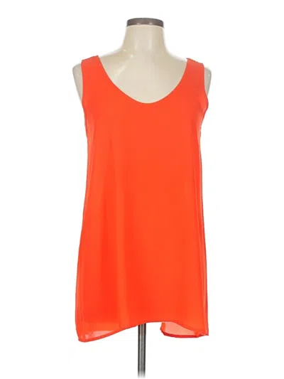 Pre-owned Soprano Tank Top Orange Halter Neckline Tops