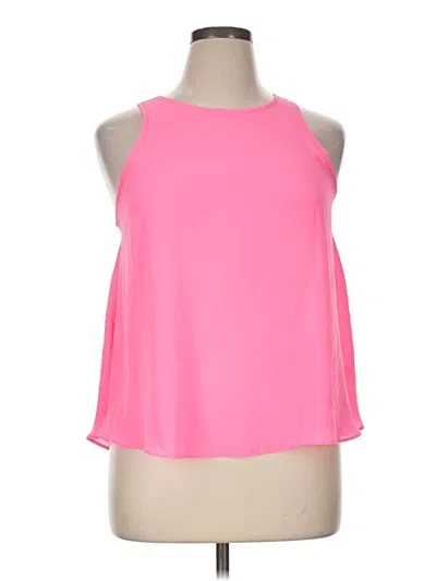 Pre-owned Soprano Tank Top Pink Halter Neckline Tops