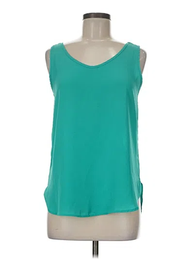 Pre-owned Soprano Tank Top Teal Strapless Neckline Tops In Blue