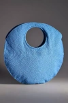 Soraya Hennessy Round Crochet Shoulder Bag In Blue