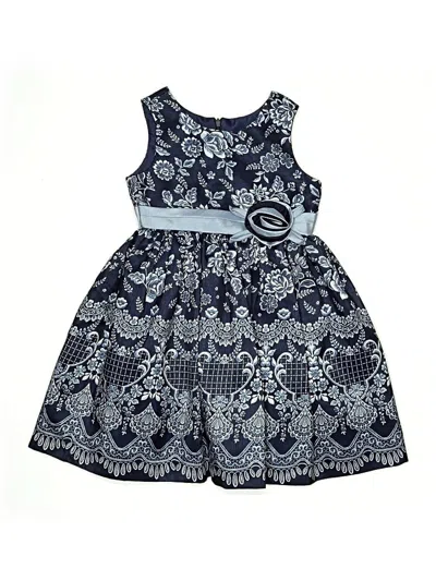 Pre-owned Sorbet Kids' Dress In Blue