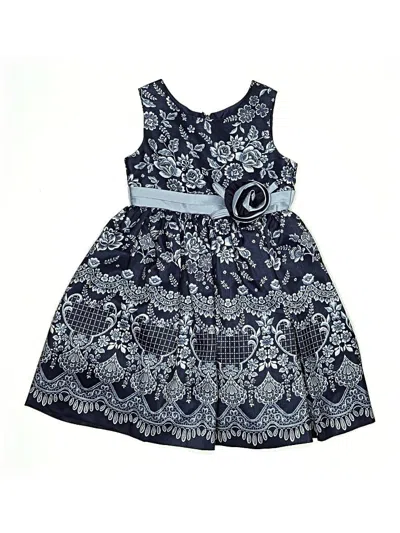 Pre-owned Sorbet Kids' Dress In Blue