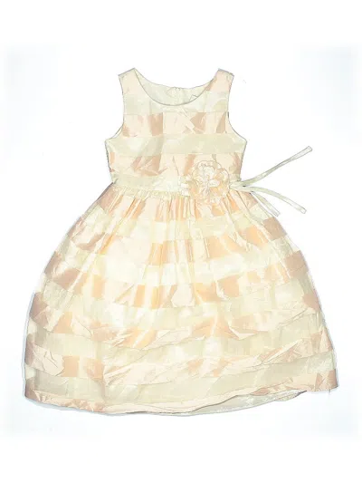 Pre-owned Sorbet Kids' Dress In White