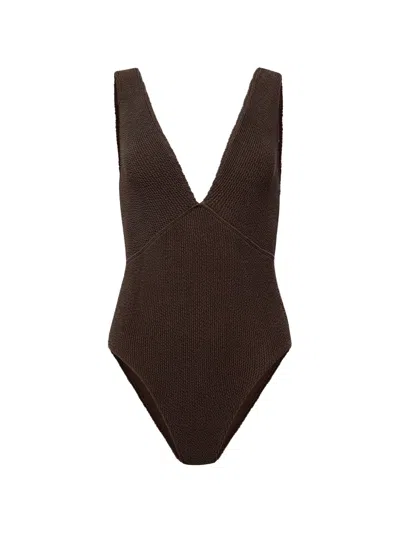 Sorbet Island Ariel V-neck Swimsuit In Animal Print