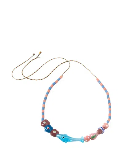 Sorbet Island Beaded Dolphin Bracelet In Multi