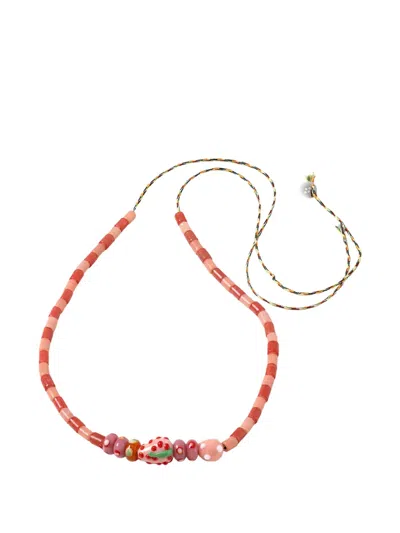 Sorbet Island Beaded Strawberry-charm Bracelet In Multi