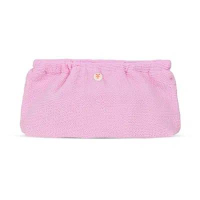 Sorbet Island Crinkle Clutch Bag Candy Pink