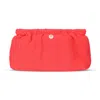 Sorbet Island Crinkle Clutch Bag | Womens Strawberry Red Pink Pouch | Designer Crinkle Fabric Handbag | Pocket &am