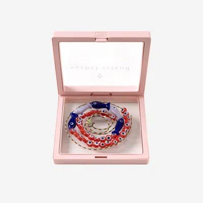 Sorbet Island Fabric And Glass Bead Necklace In Multicolor
