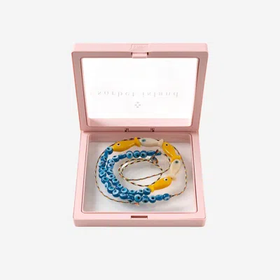 Sorbet Island Fabric And Glass Bead Necklace In Multicolor