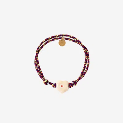 Sorbet Island Glass Bead Bracelet In Brown