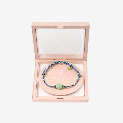 Sorbet Island Glass Bead Fabric Bracelet In Multicolor