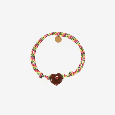 Sorbet Island Guardian Bracelet With Glass Bead In Multi