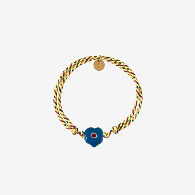 Sorbet Island Guardian Bracelet With Glass Bead In Blue