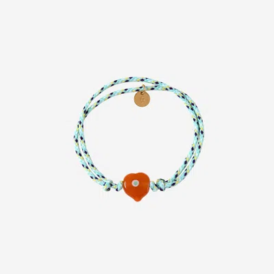 Sorbet Island Guardian Bracelet With Glass Bead In Neutral