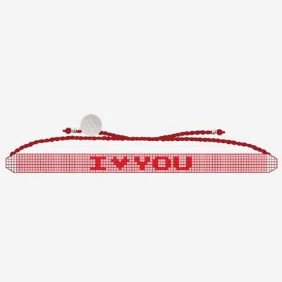 Sorbet Island Iloveyou Bracelet In Red