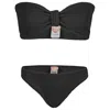 Sorbet Island Lory Bandeau Bikini Set Liquorice In Blue