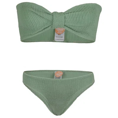 Sorbet Island Lory Bandeau Bikini Set Mint In Green
