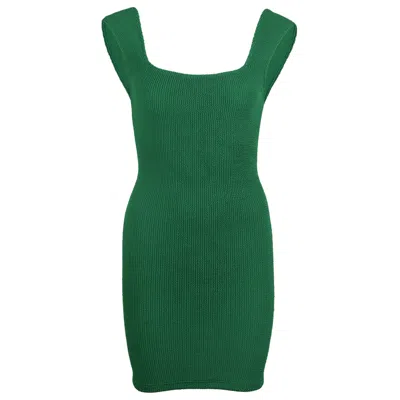 Sorbet Island Melody Scoop Neck Dress Kiwi In Green