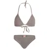 Sorbet Island Mia Triangle Bikini Set Hazelnut In Brown