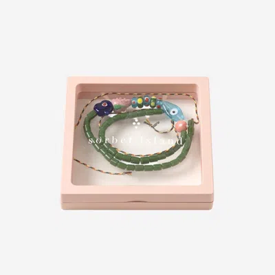 Sorbet Island Mixed Glass Beads Necklace In Multicolor