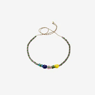 Sorbet Island Mixed Glass Beads Necklace In Multicolor