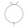 Sorbet Island Mother Of Pearl Charm Bracelet Star In Blue