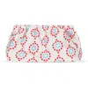 Sorbet Island Multicolour Patterned Clutch Bag Off White