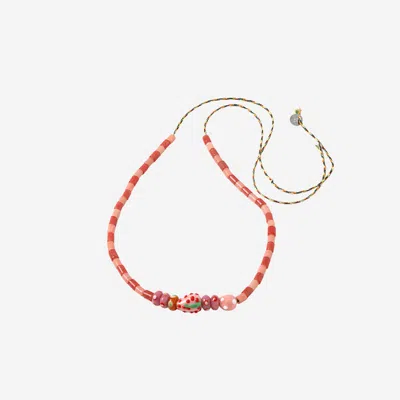 Sorbet Island Necklace With Assorted Glass Beads In Neutral