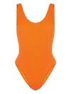 Sorbet Island Riva Textured Swimsuit In Orange